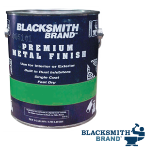 Blacksmith Brand Super Premium Metal Paint - Satin Finish Semi-gloss paint, black satin finish, premium metal paint