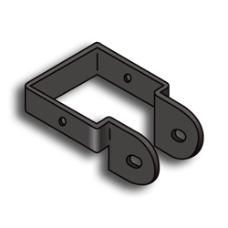 2" Three Direction Panel Bracket three direction panel bracket, panel brackets, brackets, 2" panel bracket, two inch panel bracket, fence accessories, gate accessories, gate hardware, walk gates, fence panels, custom fencing, commercial fenceing, residential fencing, ts distributors