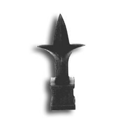 Plastic Tri-Point Finial Available in 6 Sizes plastic tri-point finial, tri-point finial, tri point finials, plastic finials, PVC finials, decorative finials, plastic decorative finials, plastic post caps, plastic fence post caps, PVC post caps, plastic fence accessories, fence accessories, ts distributors