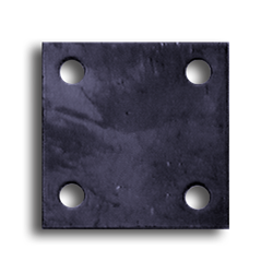 Square Base Plate in PLAIN STEEL or HEAVY-DUTY base plates, flange plates, weld tabs, decorative  metal weld tabs, steel base plates, steel flange plates, metal base plates, metal flange plates, weldable