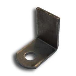 1-1/2" 90° Weld Tab with One Hole base plates, flange plates, weld tabs, decorative  metal weld tabs, steel base plates, steel flange plates, metal base plates, metal flange plates, weldable
