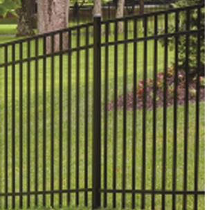 Aluminum 3-Rail Flat Top / Extended Bottom 5 FT X 6 FT Fencing System 