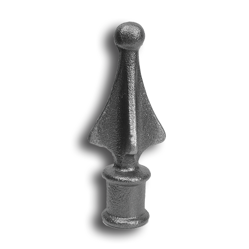 1/2 Inch Cast Iron Finials  - ROUND