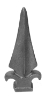 1/2" Cast Iron Spear Point 