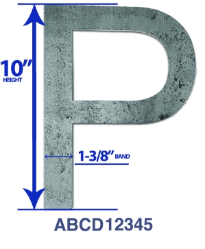 10" Helvetica Bold Letter laser cut steel letter, laser cut steel numbers, 3/16 steel letters, 3/16 steel numbers, steel house numbers, decorative steel numbers, decorative steel letters