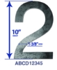 10" Helvetica Bold Numbers laser cut steel letter, laser cut steel numbers, 3/16 steel letters, 3/16 steel numbers, steel house numbers, decorative steel numbers, decorative steel letters