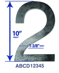 10" Helvetica Bold Numbers laser cut steel letter, laser cut steel numbers, 3/16 steel letters, 3/16 steel numbers, steel house numbers, decorative steel numbers, decorative steel letters