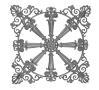 21" Single-Faced Panel Cast iron casting, cast iron panels, panels, fence panels, decorative fence panels, decorative panels, metal panels, rossette design, rosette panel, ts distributors
