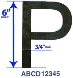 6" Helvetica Bold Letter laser cut steel letter, laser cut steel numbers, 3/16 steel letters, 3/16 steel numbers, steel house numbers, ornamental metal numbers, decorative steel numbers, decorative steel letters, 6 inch steel letters, 6 inch steel numbers