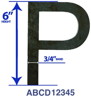 6" Helvetica Bold Letter laser cut steel letter, laser cut steel numbers, 3/16 steel letters, 3/16 steel numbers, steel house numbers, ornamental metal numbers, decorative steel numbers, decorative steel letters, 6 inch steel letters, 6 inch steel numbers