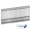 Black Flat Top/Extended Bottom Four Rail Panel with Puppy Panel 