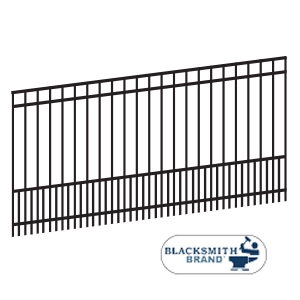 Black Flat Top/Extended Bottom Four Rail Panel with Puppy Panel 
