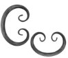 C-Scroll 5/8" Tube - 3-7/8" 5-3/4" 
