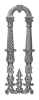 Cast Iron Baroque Panel Railing - Side Backed Out 