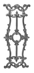 Cast Iron Baulster - Side Backed Out 