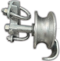 Cast Iron Industrial Mini Cantilever Roller <meta name="word="cantilever roller, mini roller, mini cantilever roller, cast iron roller, cantilever wheel, mini wheel, small cast iron wheel, u bolts, u bolts for round post, ubolts for round gate frame">