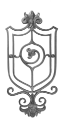 Cast Iron Victorian Panel - Royal Crest Design Cast iron panel, panel, victorian design, victorian panel, fence panels, metal panels, decorative panels, ts distributors