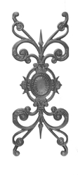 Cast Iron Victorian Panel - Medallion Design Cast iron panel, panel, victorian design, victorian panel, fence panels, metal panels, decorative panels