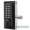 Deadlocking Latch with Double Sided Keypad Gatemaster, Mechanical lock, push button lock, double sided lock, lock for left hand door, lock for right hand door, adjustable dead latch