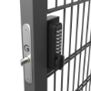 Deadlocking Latch with Single Sided Keypad Gatemaster, Mechanical lock, push button lock, single sided lock, lock for left hand door, lock for right hand door, adjustable dead latch, no welding required lock