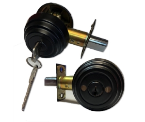 Economy Standard Duty Double Cylinder Deadbolt <meta name="word="economy deadbolt, double cylinder deadbolt, black matte deadbolt, deadbolt for door, best price deadbolt, concealed mounting screws on deadbolt, polished brass deadbolt, antique brass deadbolt, Grade 3 deadbolt">
