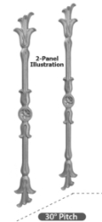 Elegant Doric Baluster with 30-Degree Pitch 