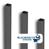 Galvanized Black Powder-Coated Upright Gate End Posts black upright gate end posts, gate posts, gate end posts, upright gate posts, galvanized gate posts, powder-coated, fence accessories, end post, custom gates, fence panels, walk gates, designmaster, ts distributors, 