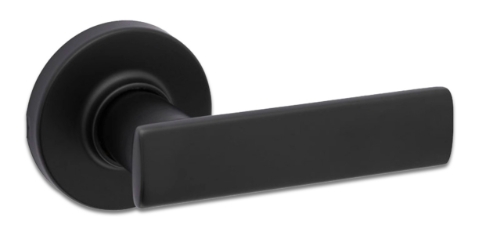 Kwikset Breton Lever Breton lever, kwikset lever, satin nickel lever, matte black lever, square handle, black handle, brushed silver handle, brushed silver lever, passage lever, non locking lever