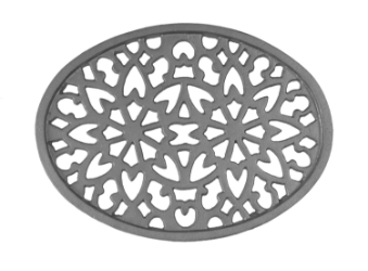 Oval Vent Facade Cast iron casting, cast iron panels, panels, fence panels, decorative fence panels, decorative panels, metal panels, oval design, oval design panel, ts distributors
