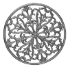 Florentine Circle Panel - Single-Faced Cast iron casting, cast iron panels, panels, fence panels, decorative fence panels, decorative panels, metal panels, florentine circle design, florentine circle panel