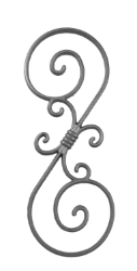 Scroll Design Picket Cast iron panel, panel, scroll design, scroll panel, fence panels metal panels, decorative panels, ts distributors
