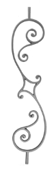Scroll Design Picket Cast iron panel, panel, scroll design, scroll panel, fence panels metal panels, decorative panels, ts distributors