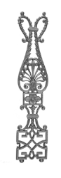 European Renaissance Railing Panel Cast iron casting, cast iron panel, railing panel, decorative panels, metal panels, cast iron railing panels, metal railing panels, decorative cast iron railing panels