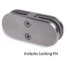 Rounded Double Sided Glass Clamp-Straight - SFE21218000