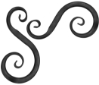 S-Scroll 3/4" Tube - 5" X 10" 
