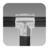 Speed-Rail Tee Fitting <meta name="word="slip on fittings, aluminum fittings, aluminum alloy fittings, side outlet tee, adjustable flange, square sloping floor flange, ramp flange, round base flange, square floor flange, adjustable swivel, general floor flange, cross fitting, short barrel cross fitting, short barrel fittings, adjustable cross fitting, side outlet cross fitting, elbow fitting, adjustable elbow fitting, side outlet elbow fittings, adjustable tee fittings, tee fitting, side outlet tee fitting, no weld fittings, reusable fittings, aluminum 
