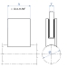 Squared Glass Clamp for Stainless Round Tubing - SFE215042000