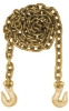 Tie-Down Tow Chain and Hook Assembly axle assemblies, hanger kits, tandem axle, ratchet strap, trailer parts, couplers, towing ball mount, bulldog jack, ts distributors, A-Frame coupler, tow chain