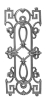 Cast Iron Traditional Panel  - Single-Face Cast iron panel, panel, traditional design, traditional panel, fence panels, metal panels, decorative panels, ts distributors