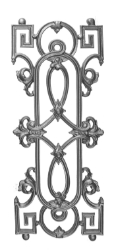 Cast Iron Traditional Panel  - Single-Face Cast iron panel, panel, traditional design, traditional panel, fence panels, metal panels, decorative panels, ts distributors