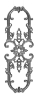 Traditional Railing Panel Cast iron panel, panel, gothic design, gothic panel, fence panel, metal panels, decorative panels, ts distributors