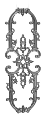 Traditional Railing Panel Cast iron panel, panel, gothic design, gothic panel, fence panel, metal panels, decorative panels, ts distributors