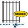 Welded Residential Ornamental Black Extended Top Two Rail Walk Gate welded residential ornamental black extended top two rail walk gate, 2-rail fencing, ornamental walk gate, residential fencing, weldable, walk gates, two rail walk gates, gate posts, gaet hardware, extended pickets, extended top fencing, rackable, ts distributors 
