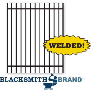 Welded Residential Ornamental Black Extended Top Two Rail Walk Gate welded residential ornamental black extended top two rail walk gate, 2-rail fencing, ornamental walk gate, residential fencing, weldable, walk gates, two rail walk gates, gate posts, gaet hardware, extended pickets, extended top fencing, rackable, ts distributors 