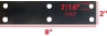 Wood Fence Splice Plate <meta name="word="steel splice plate, wood fence splice plate, steel strengthening plate for wood, plate for wood framework">