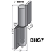 Steel Barrel Hinge with Plate - BHG5