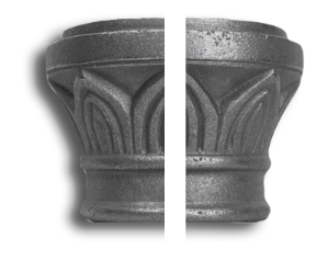 Corinthian Post Cap Corinthian post crown, posts, decorative posts, corinthian style post crowns, corinthian style posts, post crowns, column caps and bases, corinthian columns, cast iron, cast iron castings, cast iron crown, cast iron columns, metal posts, metal column caps, metal post crowns, ts distributors
