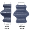Cast Iron Baluster Collar 1/2" forged steel finial, cast iron bushings, brass finial, bushings, baluster, cast iron baluster collar, cast iron shoes and bases, brass baluster, powder-coated, zinc square shoe, aluminum baluster collar, simshoe, ts distributors