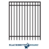 Flat Top Three Rail Gate -1-3/16" Rails flat top three rail gate, 3-rail, upright gates, steel pickets, ornamental walk gates, walk gates, custom gates, fence accessories, gate accessories, gate hardware, fence hardware, blacksmith brand, ts distributors