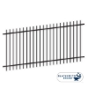 Black Extended Top/Extended Bottom Two Rail Panel black flat top extended bottom two rail panel, 2-rail panel, extended pickets, custom fencing, fence panels, fence accessories, fence hardware, galvanized, powder coated, blacksmith brand, ts distributors